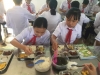 Bữa cơm trưa của học sinh trường Chu