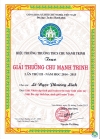 Giải thưởng CHU MẠNH TRINH lần thứ IV năm 2016